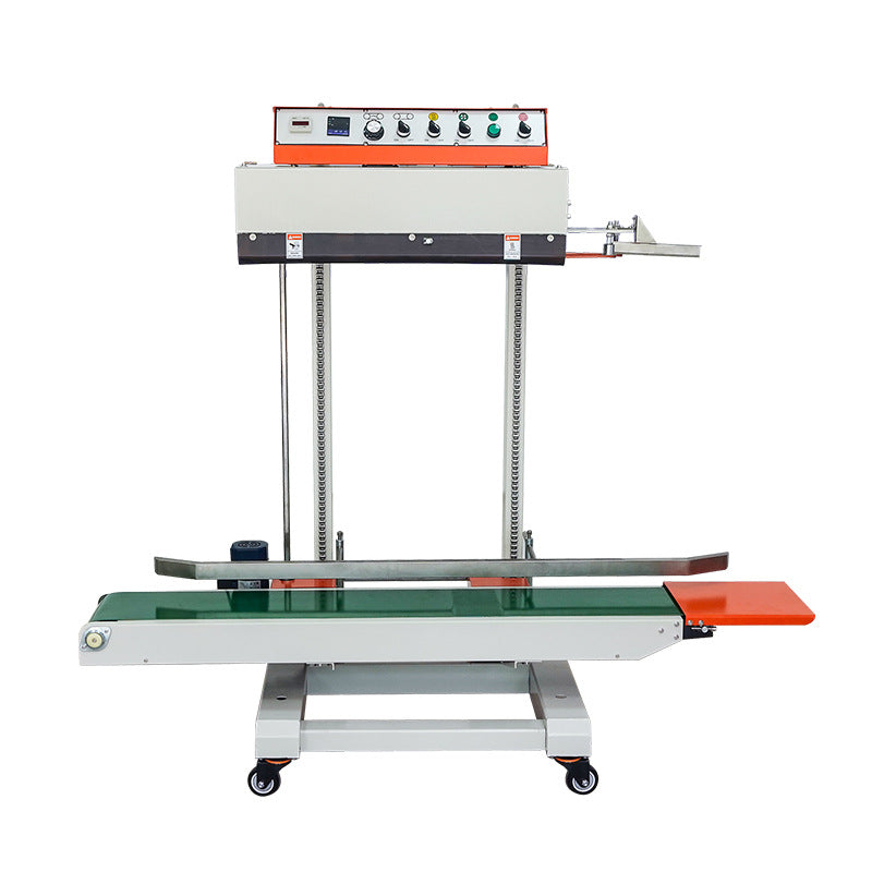QLF1680 Large Bag Continuous Band Sealer – Height Adjustable, 15kg, for Grain, Fruit & Chemical Packaging
