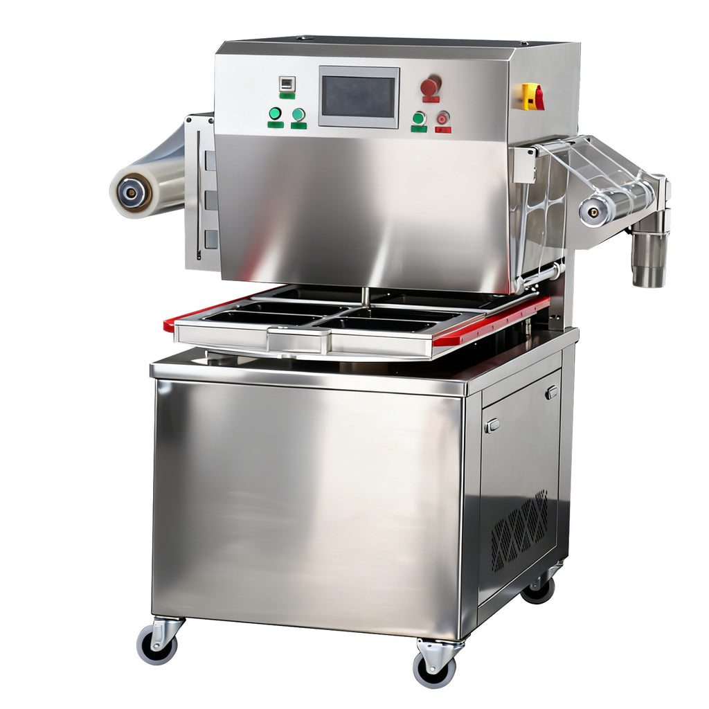 3D Skin Vacuum Packaging Machine | Rotary Dual Worktable | Industrial Vacuum Sealer for Meat, Seafood & Cold Storage