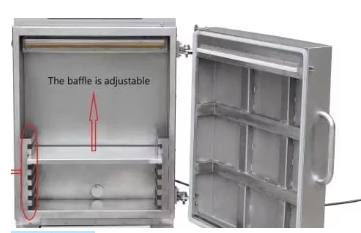 Adjustable Height Bag Support Baffle