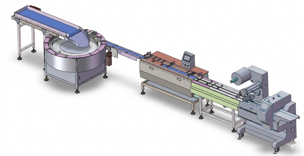Automatic Food Packaging Machine – 500 packs/min, Biscuit