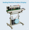 DBF-1000A Gas Flush Continuous Band Sealer | 850W Nitrogen Bag Sealing Machine for Food Snacks Jewelry Electronics