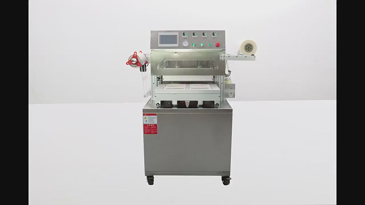 MAP Tray Sealer for Meat & Fresh Food | 99.5% Vacuum Nitrogen Flush | HRFH-410 & HRFH-260