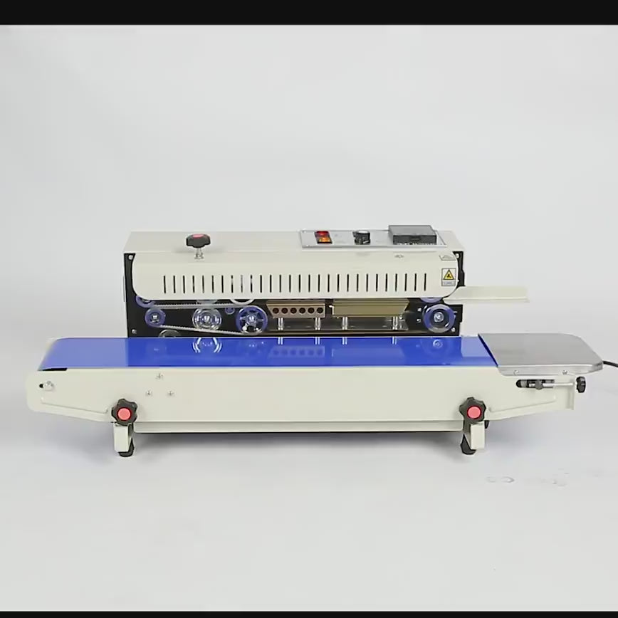 FR900 Continuous Band Sealer | Economy 500W | Horizontal & Vertical | Copper Heating | Custom & Export Ready